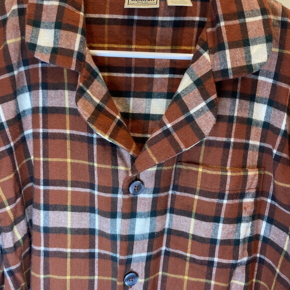 Vintage LL Bean Flannel Shirt Plaid Mens XL 100% Cotton 90s Lumberjack Grunge - Picture 4 of 10